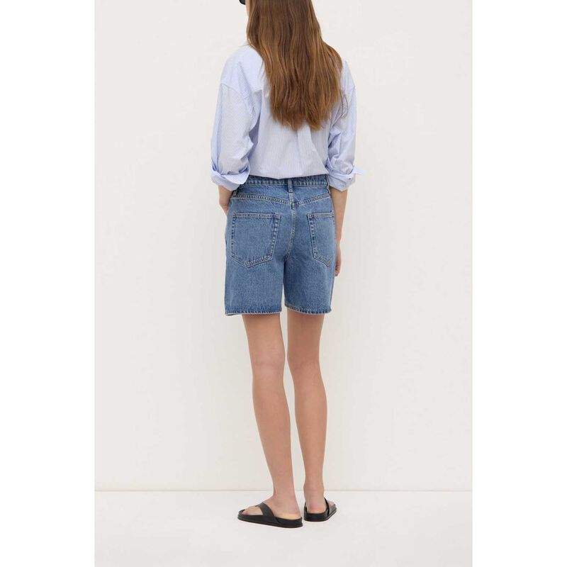 Assembly Label Mid Rise Vintage Denim Short Dark Stone image number 1